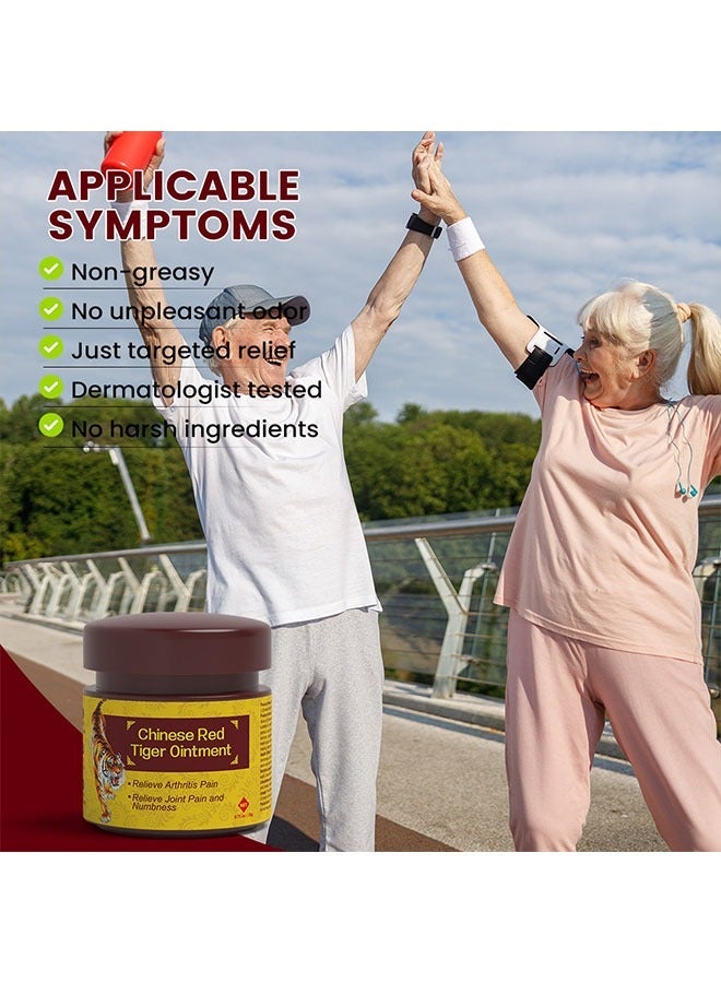 Sumifun Chinese Red Tiger Relief Pain Ointment 20g, Relieve Arthritis Pain, Joint Pain and Numbness, Hot Muscle Relaxer Patch to Promote Blood Flow for Neck Elbow Shoulder Joint and Knee Pain - Image 5